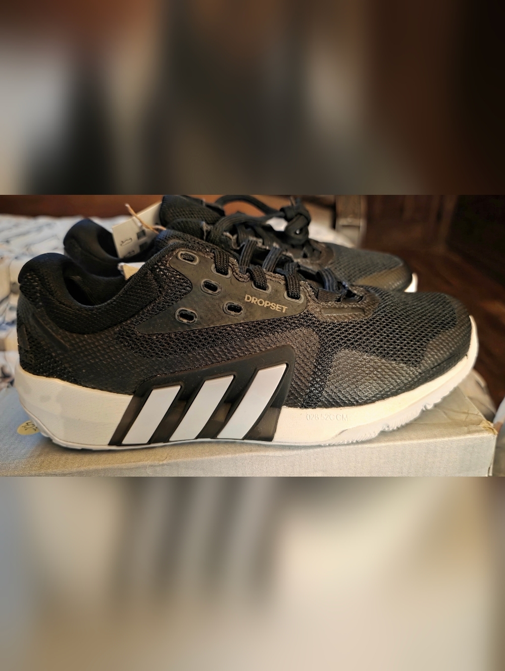 New! ADIDAS BOYS Dropset Shoes - Black/White